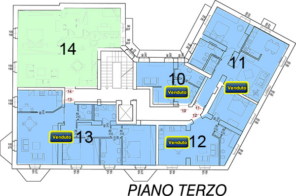 Palazzo Mera-Gorini Piano Terzo